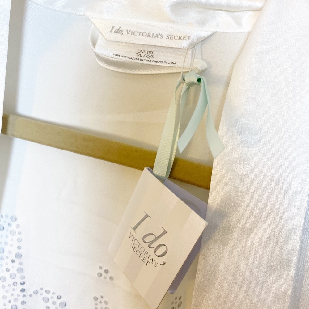 Victoria Secret I Do Bride White Wedding Robe - Picture 6 of 8